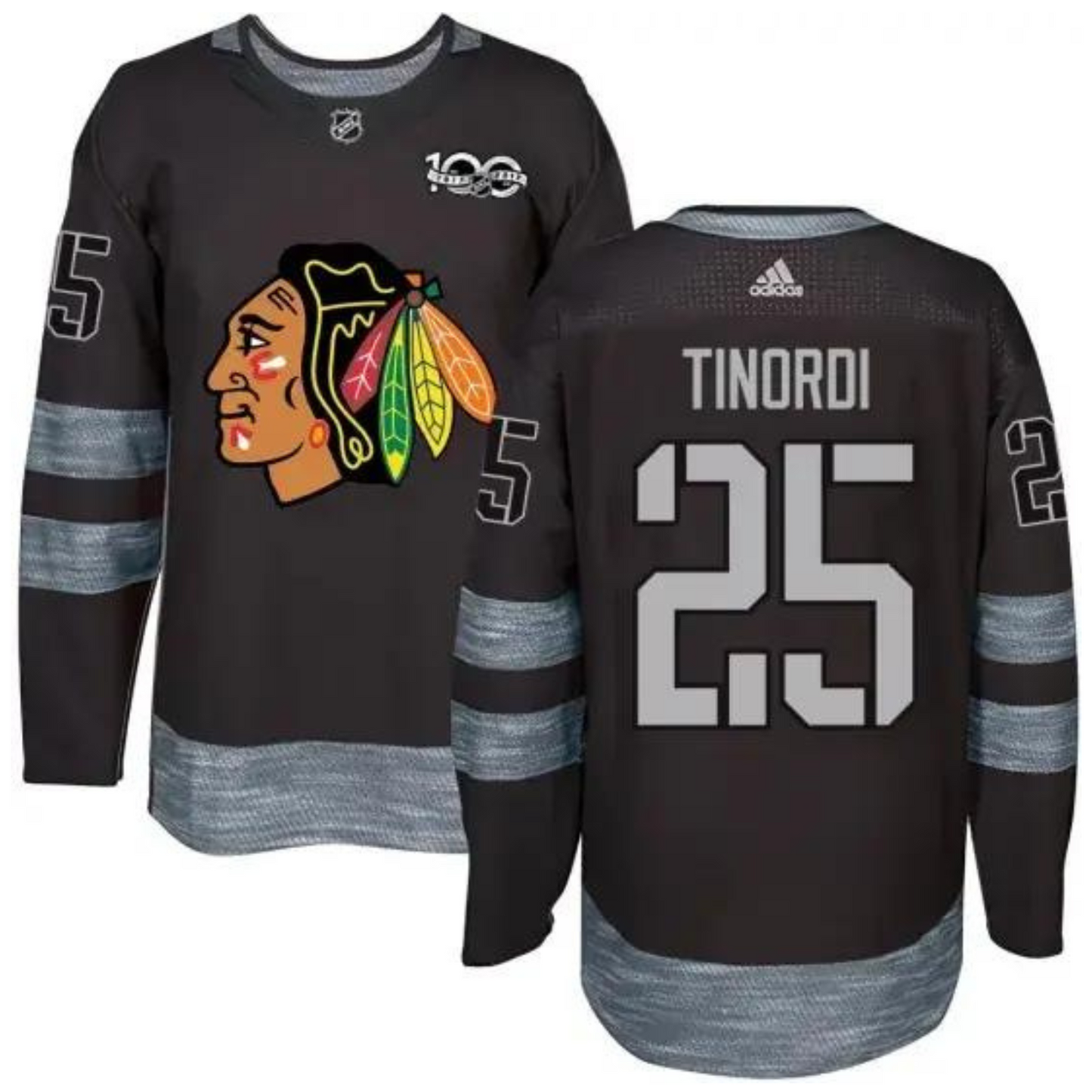 Hockey Jarred Tinordi Chicago Blackhawks 25 Jersey
