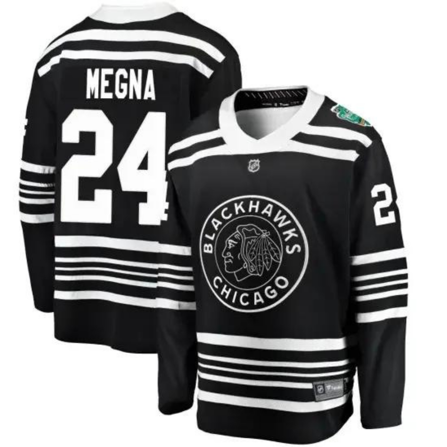 Hockey Jaycob Megna Chicago Blackhawks 24 Jersey