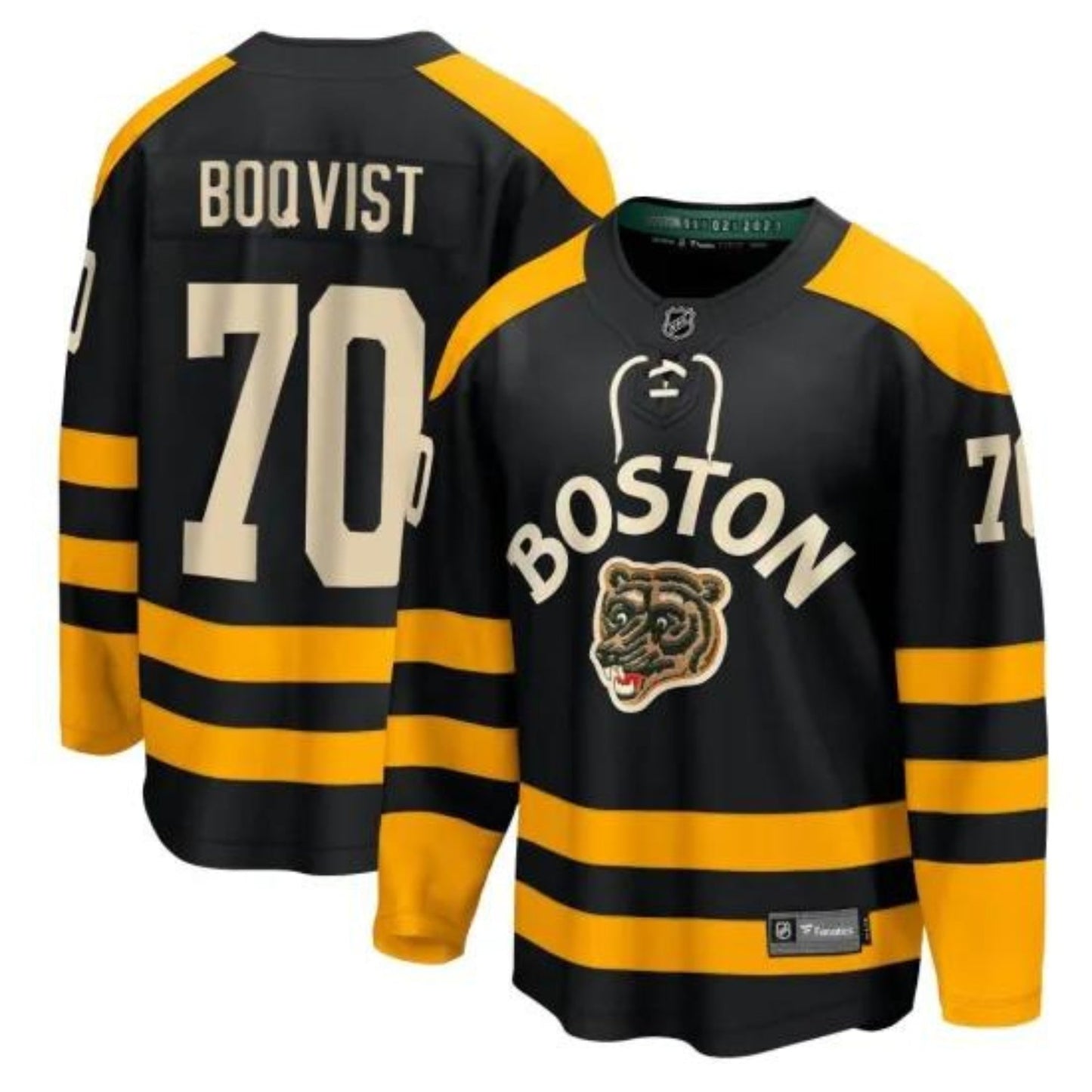 Hockey Jesper Boqvist Boston Bruins 70 Jersey