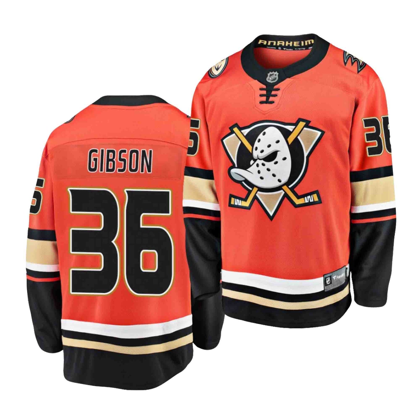 Hockey John Gibson Anaheim Ducks 36 Jersey