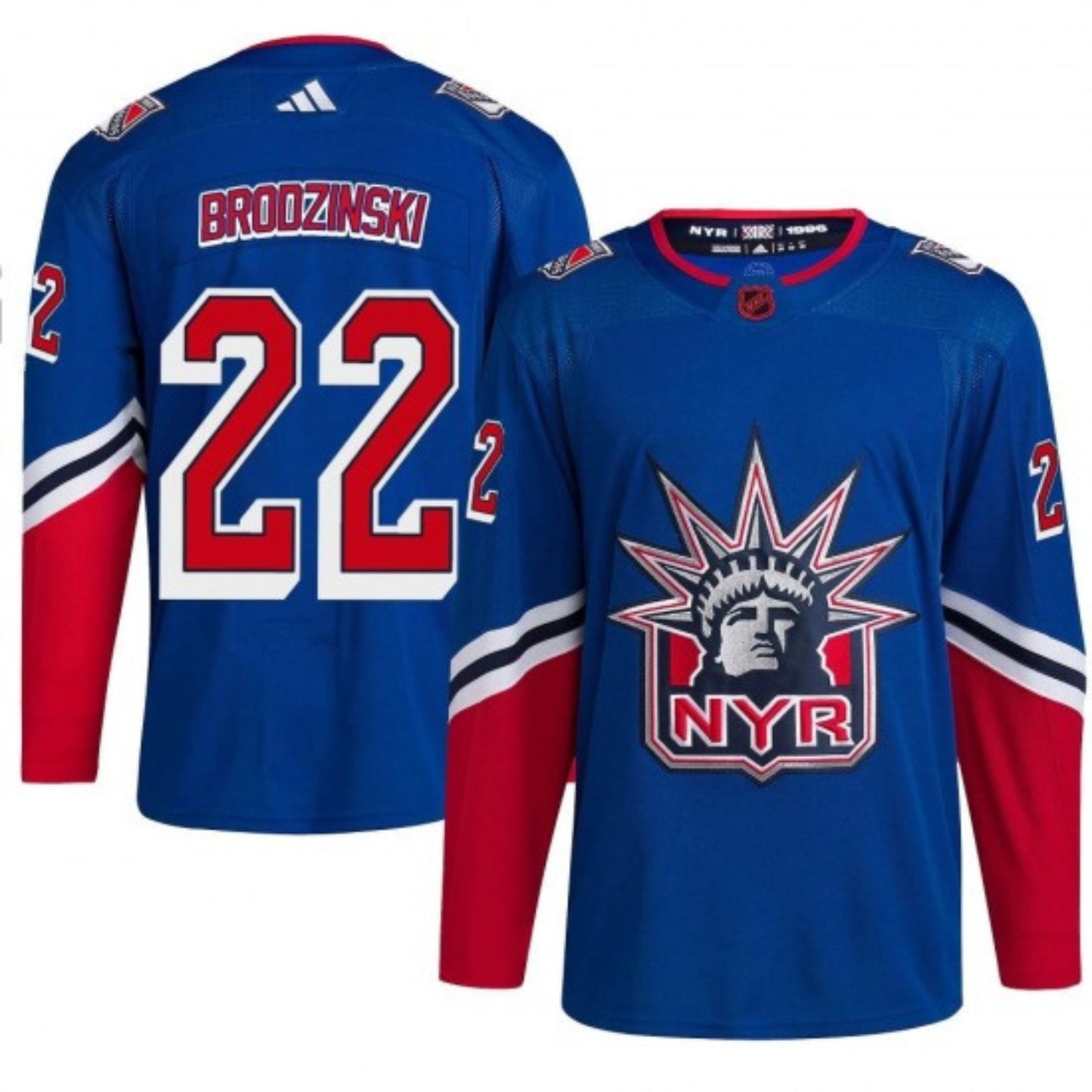 Hockey Jonny Brodzinski New York Rangers 22 Jersey
