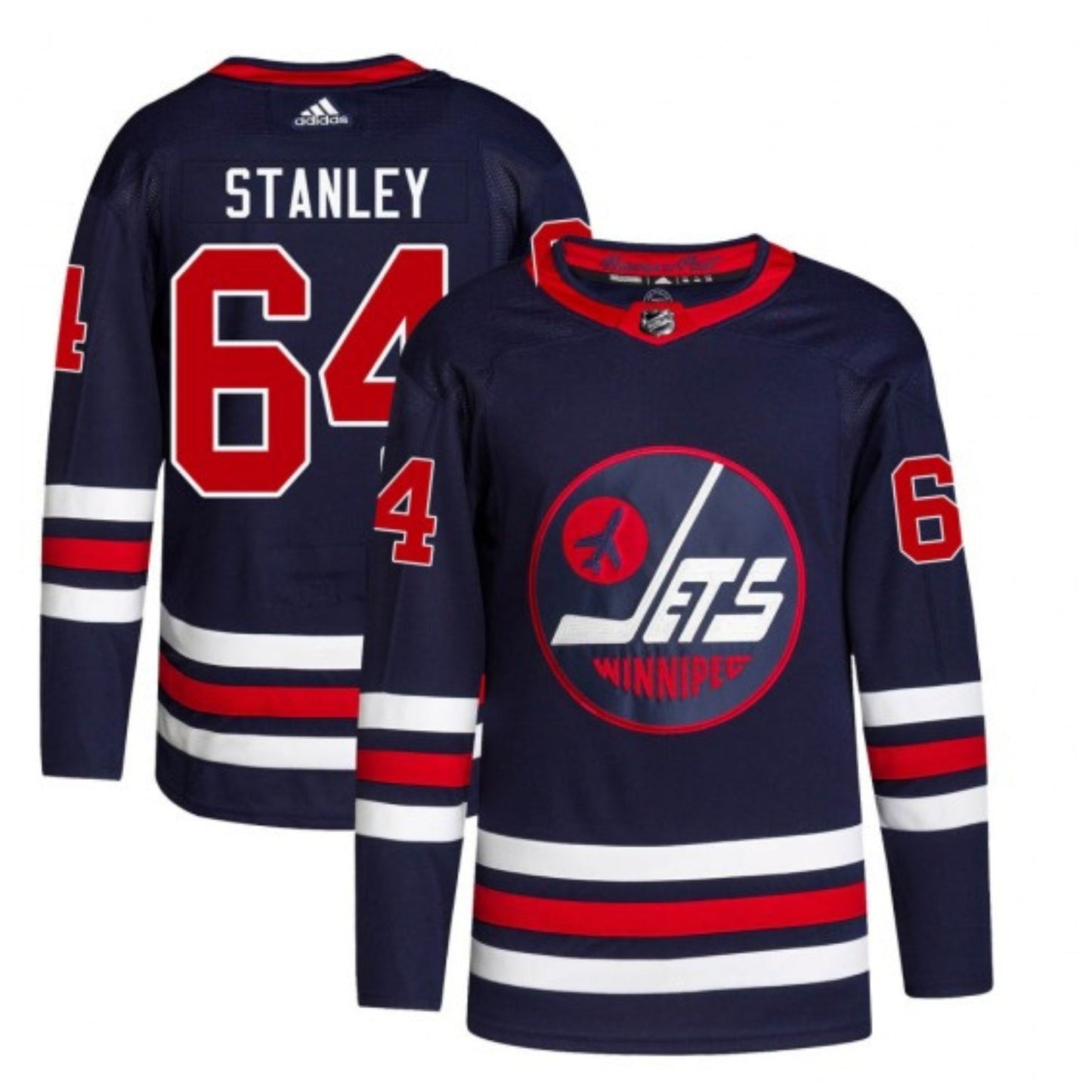 Hockey Logan Stanley Winnipeg Jets 64 Jersey