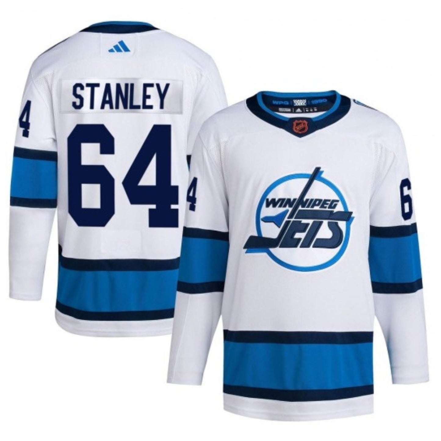 Hockey Logan Stanley Winnipeg Jets 64 Jersey