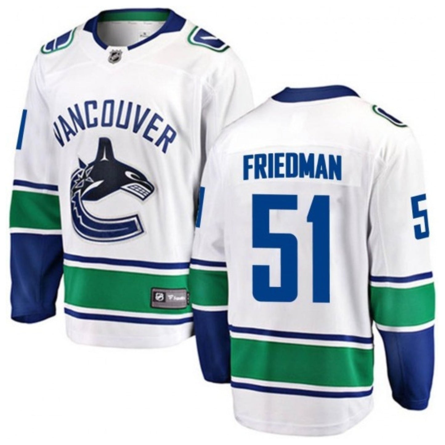 Hockey Mark Friedman Vancouver Canucks 51 Jersey