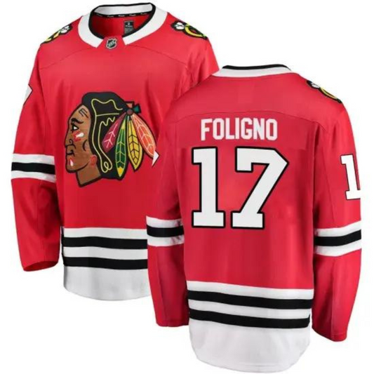 Hockey Nick Foligno Chicago Blackhawks 17 Jersey