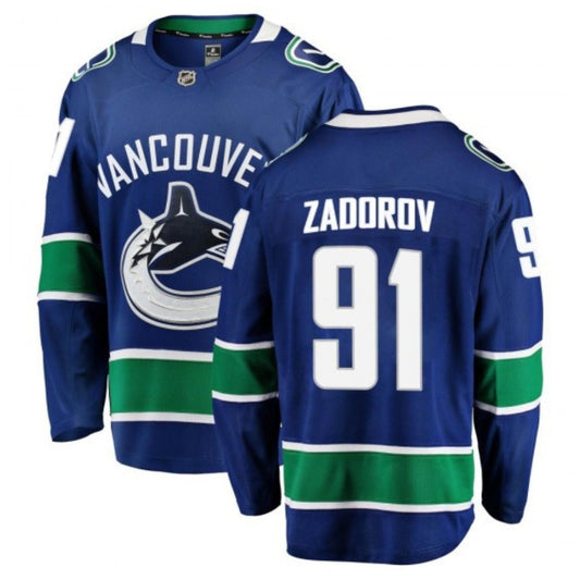 Hockey Nikita Zadorov Vancouver Canucks 91 Jersey