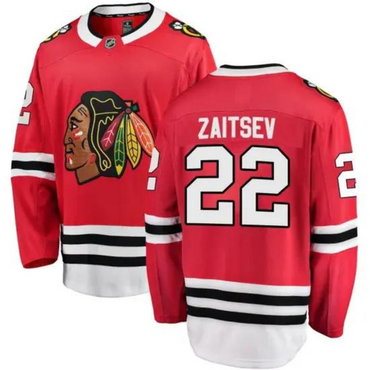 Hockey Nikita Zaitsev Chicago Blackhawks 22 Jersey