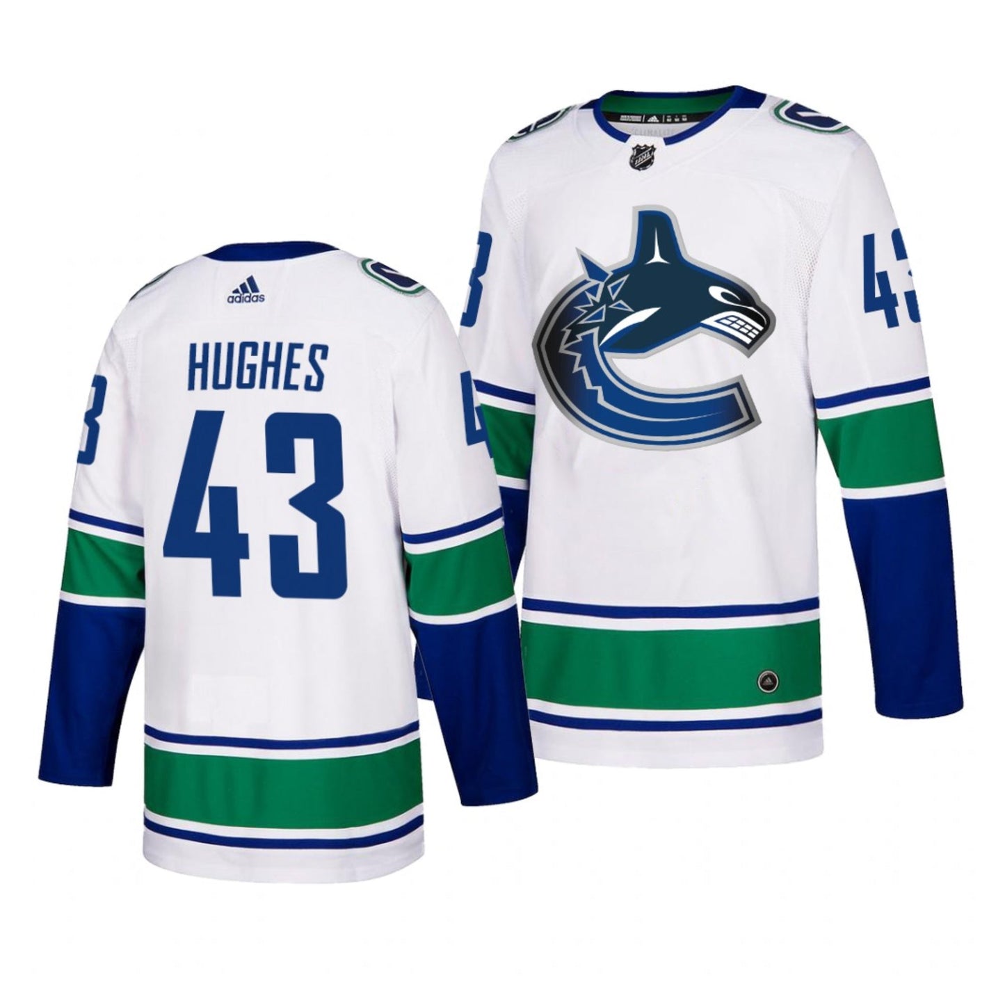 Hockey Quinn Hughes Vancouver Canucks 43 Jersey