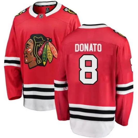 Hockey Ryan Donato Chicago Blackhawks 8 Jersey
