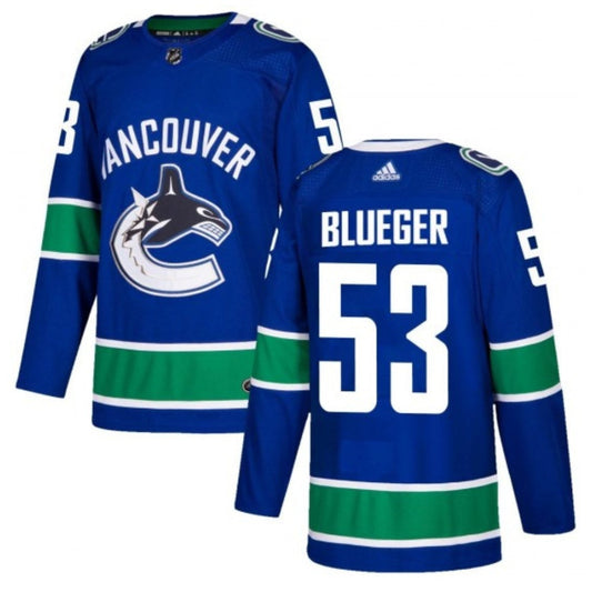 Hockey Teddy Blueger Vancouver Canucks 53 Jersey