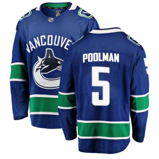 Hockey Tucker Poolman Vancouver Canucks 5 Jersey