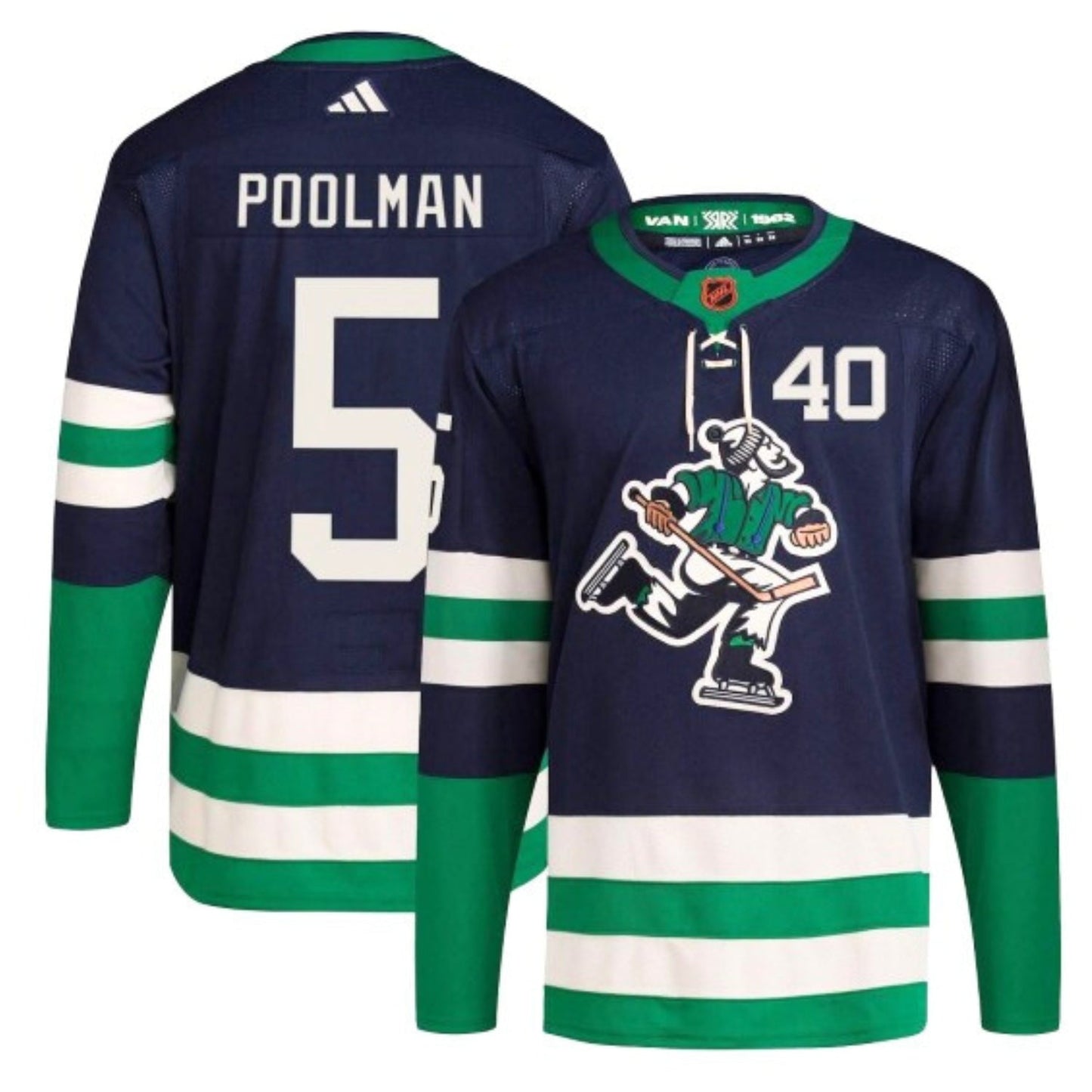 Hockey Tucker Poolman Vancouver Canucks 5 Jersey