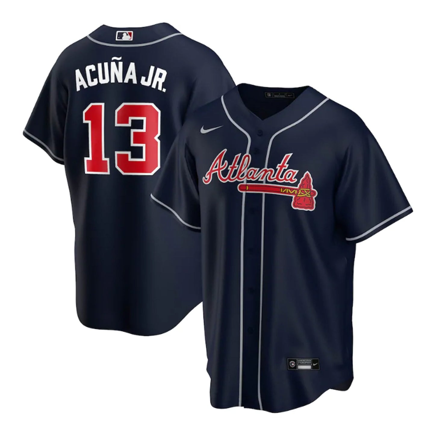Baseball Ronald Acuna Jr. Atlanta Braves 13 Jersey