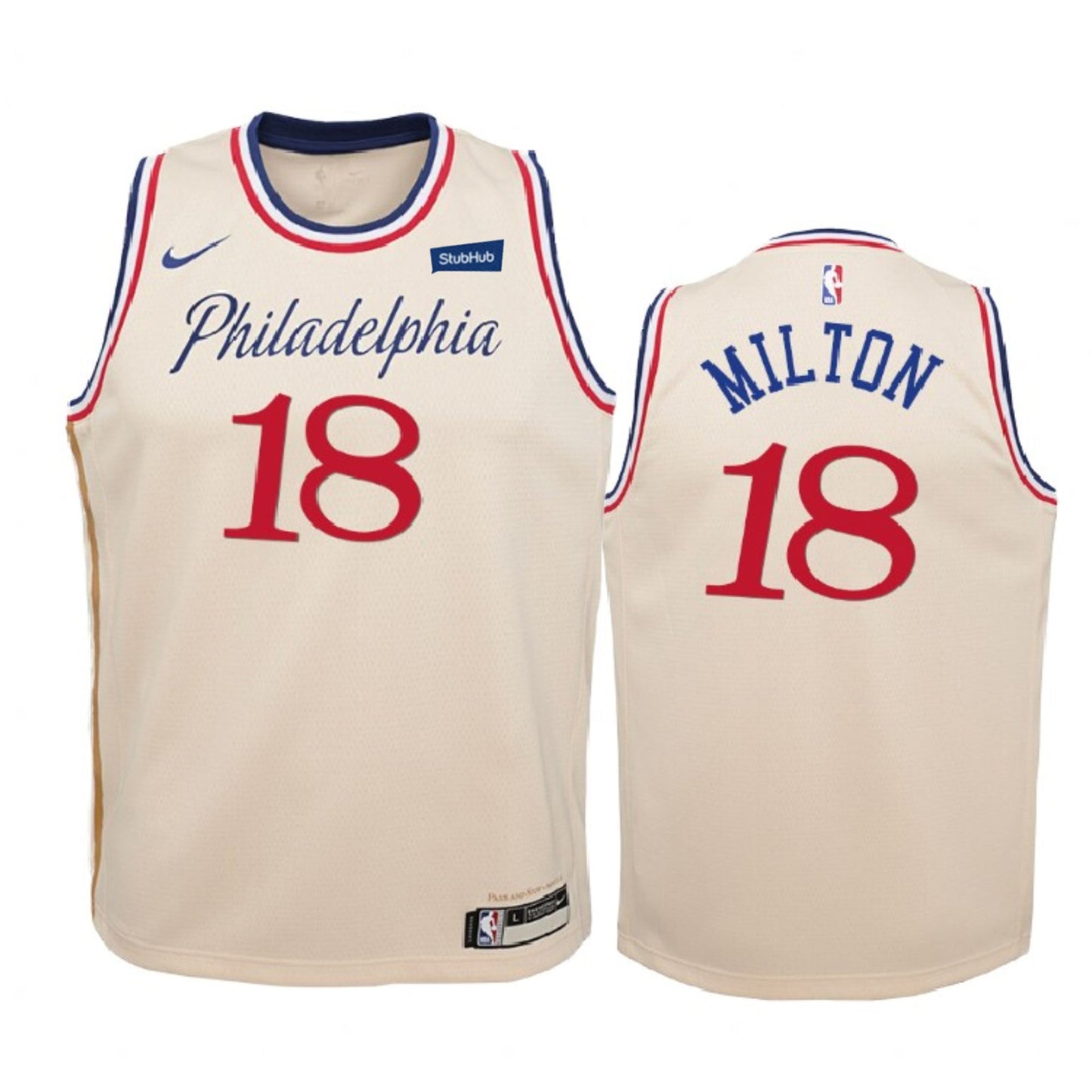 Basketball Shake Milton Philadelphia 76ers 18 Jersey