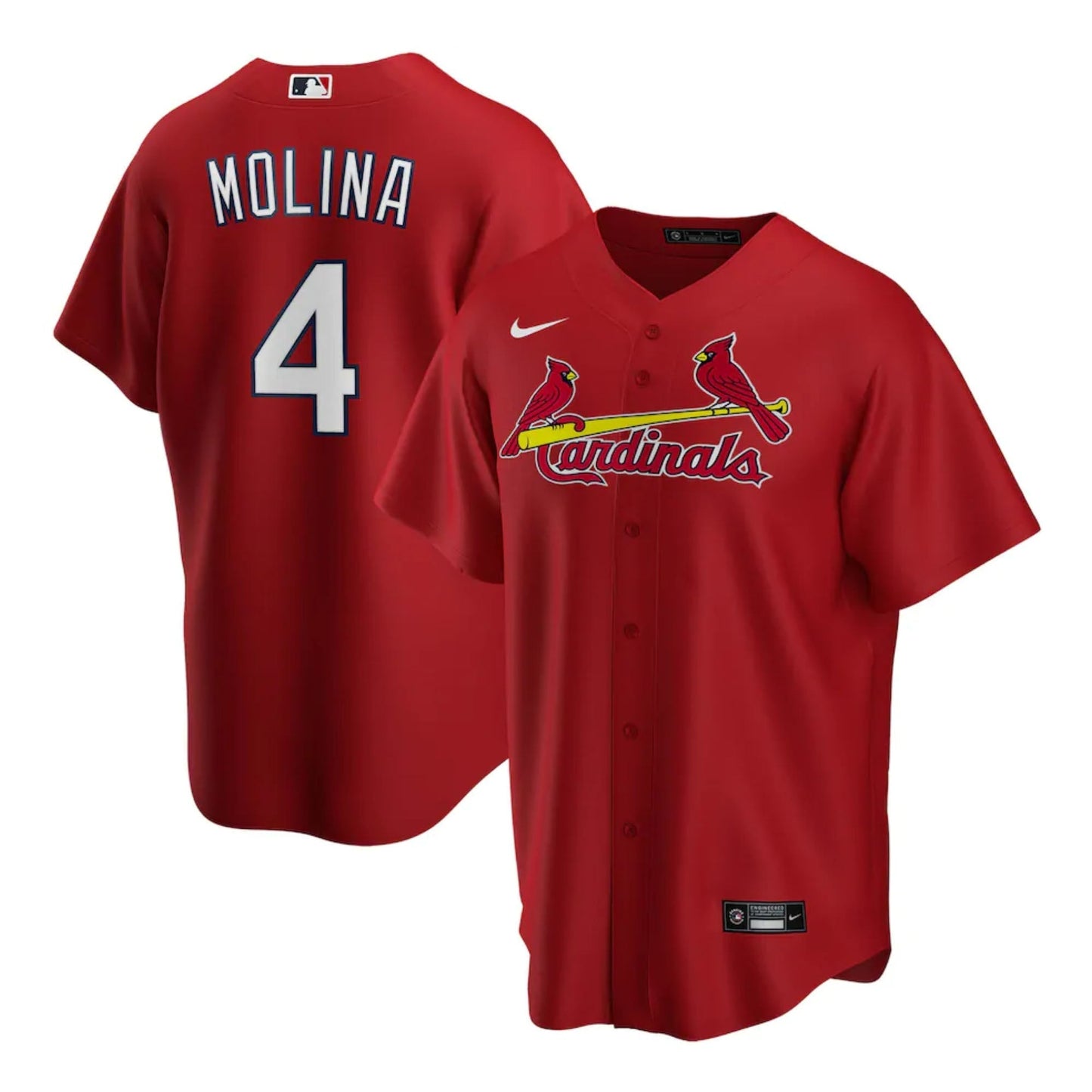 Baseball Yadier Molina St. Louis Cardinals 4 Jersey