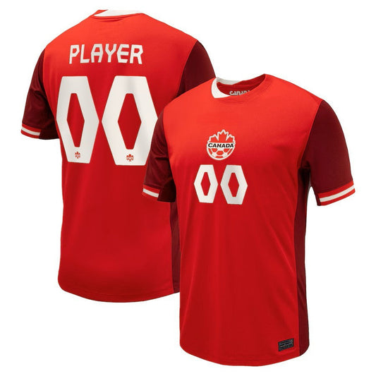 Men's Red Canada Soccer 2024 Home Jersey