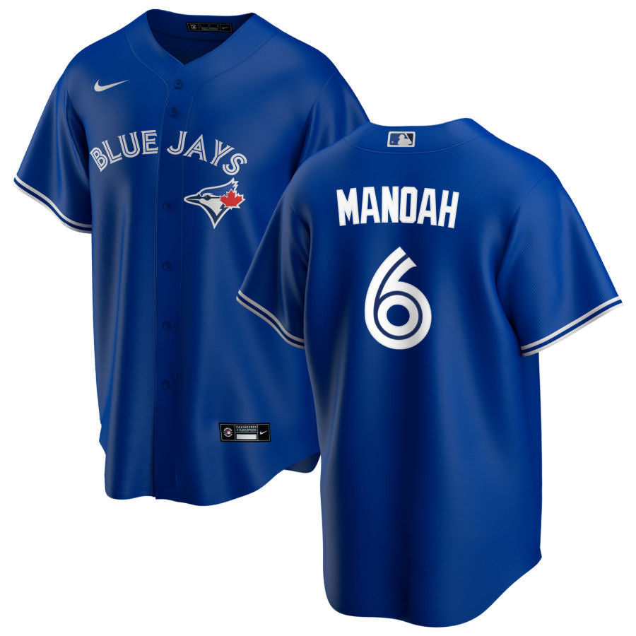 Baseball Alek Manoah Toronto Blue Jays 6 Jersey