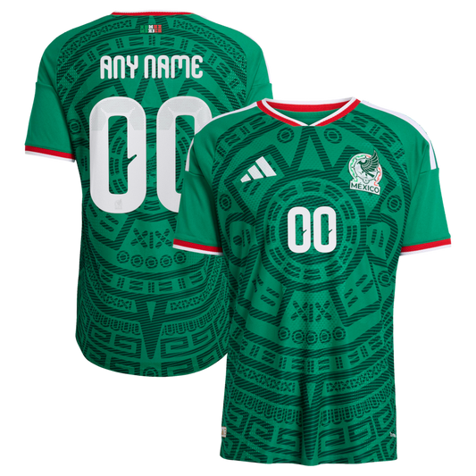 Mexico National Team 2026 Home Authentic Custom Jersey - Green