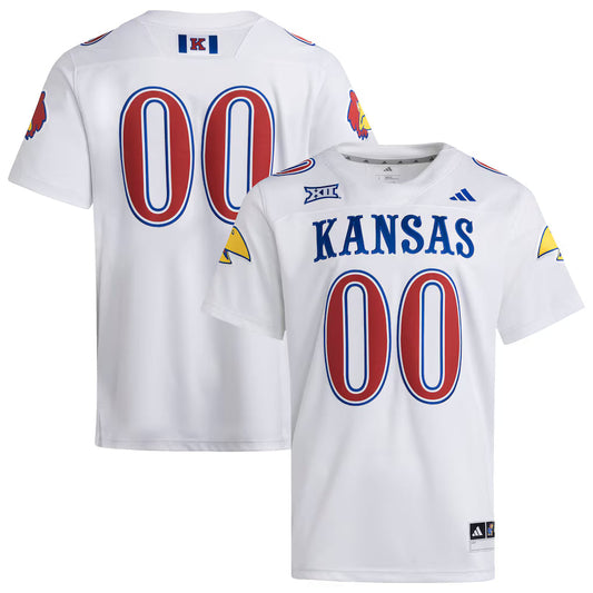 #00 Kansas Jayhawks Premier Strategy Jersey - White -