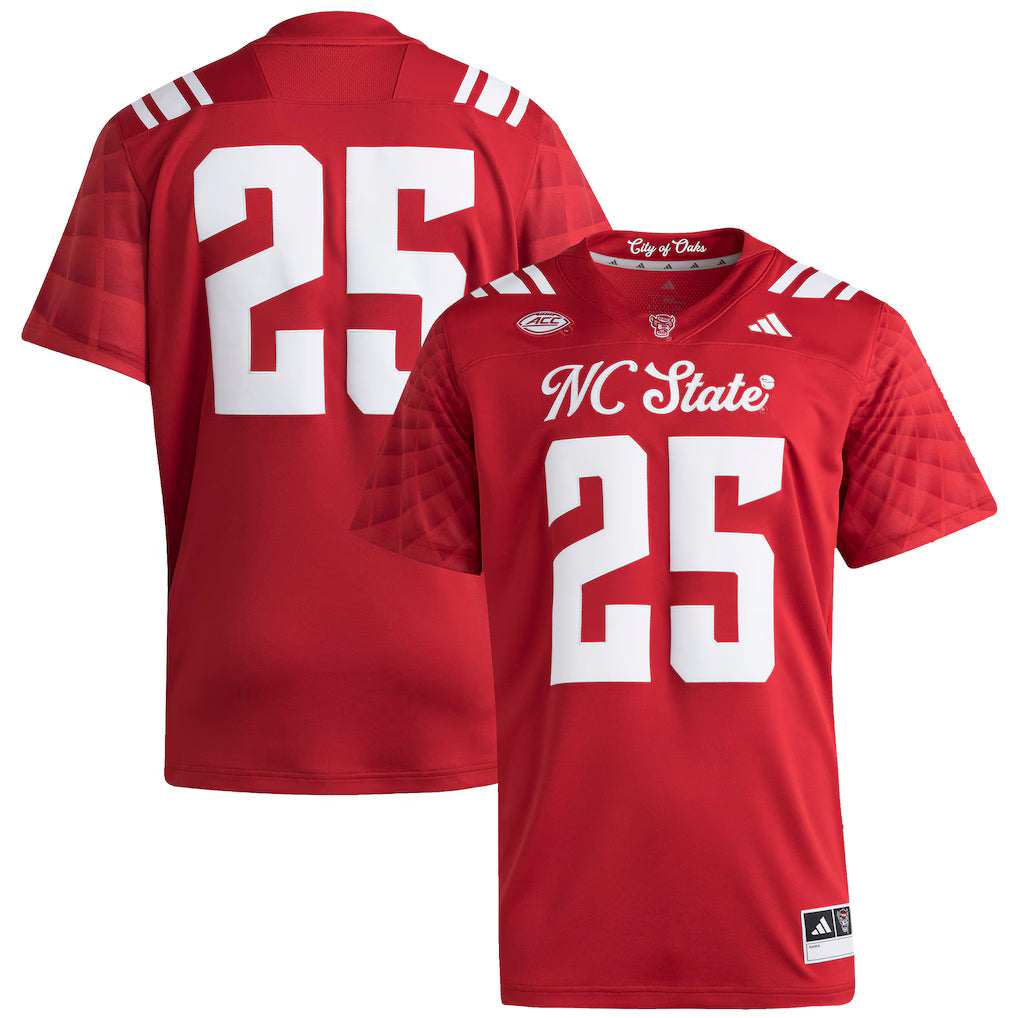 #25 NC State Wolfpack Premier Strategy Jersey - Red -