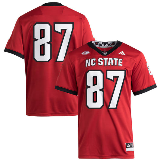 #87 NC State Wolfpack Premier Jersey - Red -