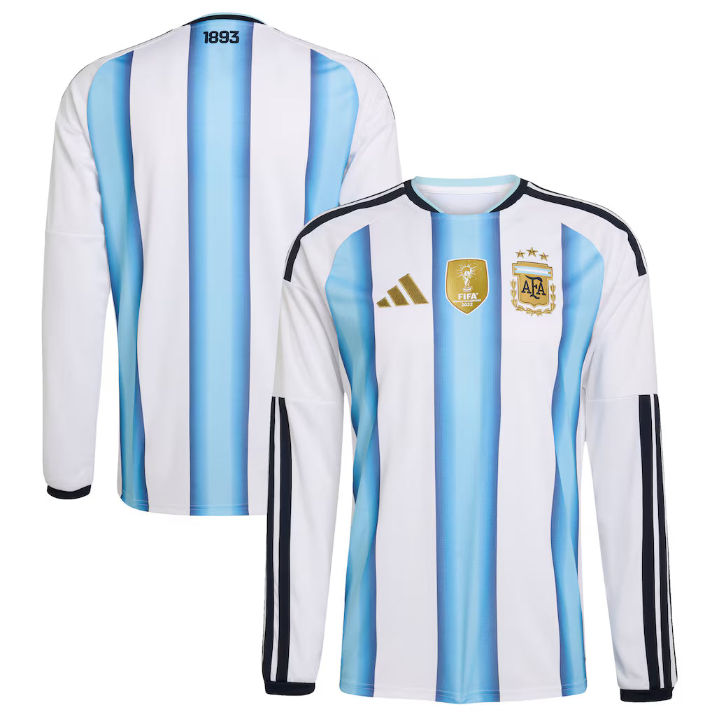 Argentina National Team FIFA x World Cup 2026 Home Long Sleeve Jersey - White