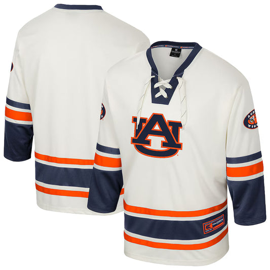 Auburn Tigers Colosseum Puck Proud Fashion Hockey Jersey - Cream -