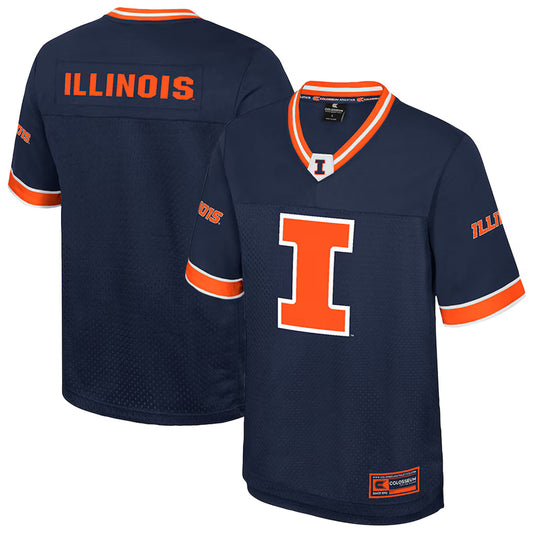 Illinois Fighting Illini Colosseum Nothing But The Hits Football Jersey - Navy -