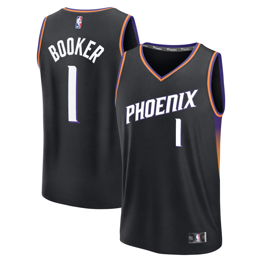 Devin Booker Phoenix Suns Fanatics Fast Break Jersey - Statement Edition - Black