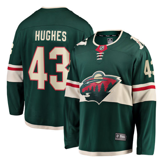 Quinn Hughes Minnesota Wild Home Breakaway Jersey - Green