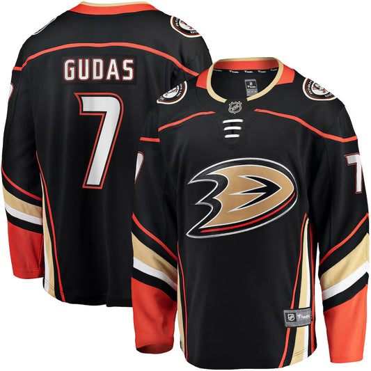 Radko Gudas Anaheim Ducks Home Breakaway Jersey - Black
