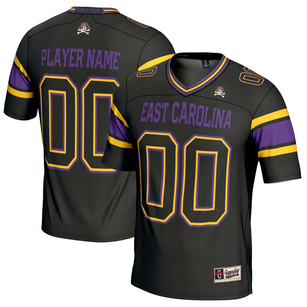 ECU Pirates GameDay Greats NIL Pick-A-Player Football Jersey - Black -