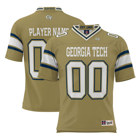Georgia Tech Yellow Jackets GameDay Greats NIL Pick-A-Player Football Jersey - Gold -