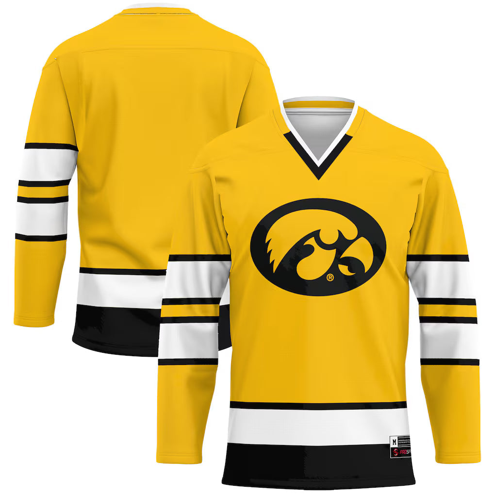 Iowa Hawkeyes GameDay Greats Hockey Jersey - Gold -