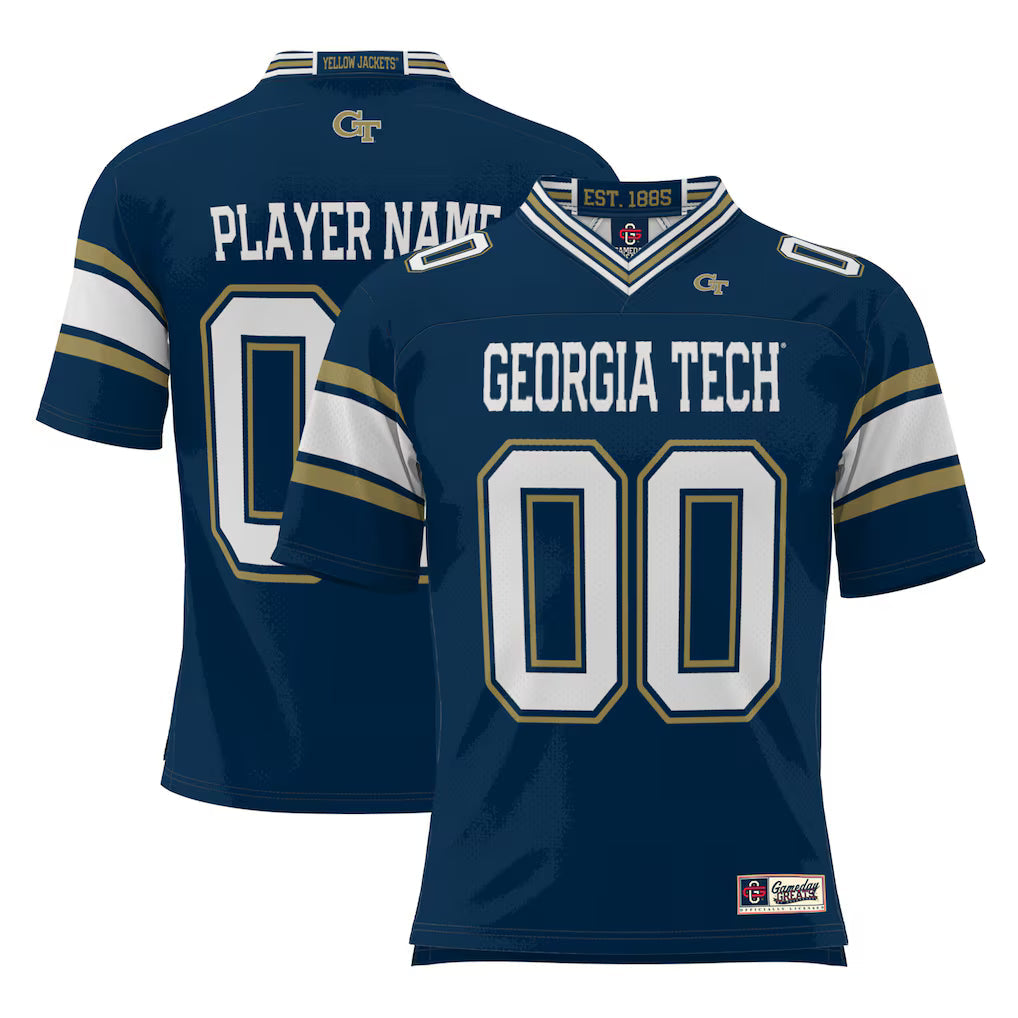 Georgia Tech Yellow Jackets GameDay Greats NIL Pick-A-Player Football Jersey - Navy -