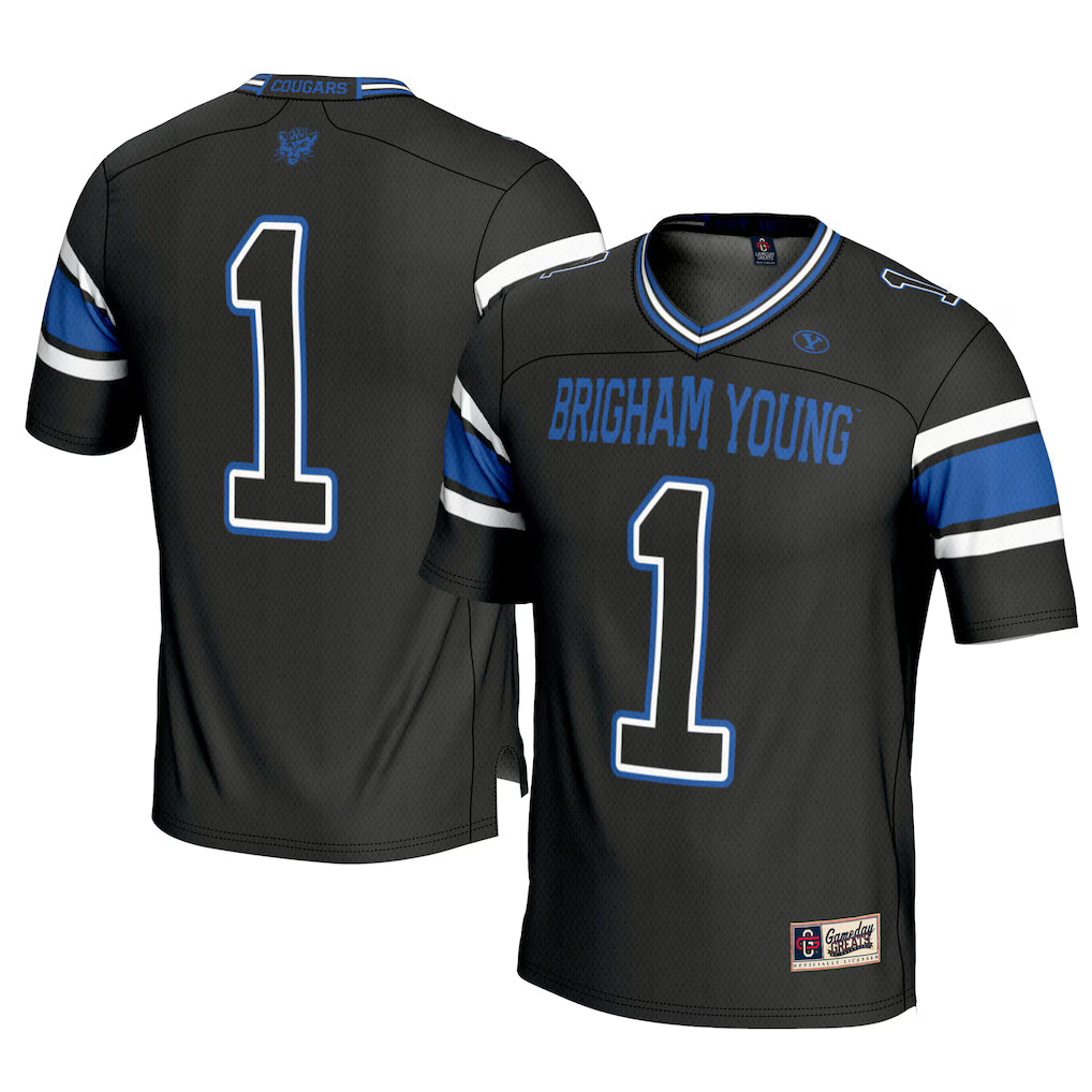 #1 BYU Cougars GameDay Greats Football Jersey - Cardinal -