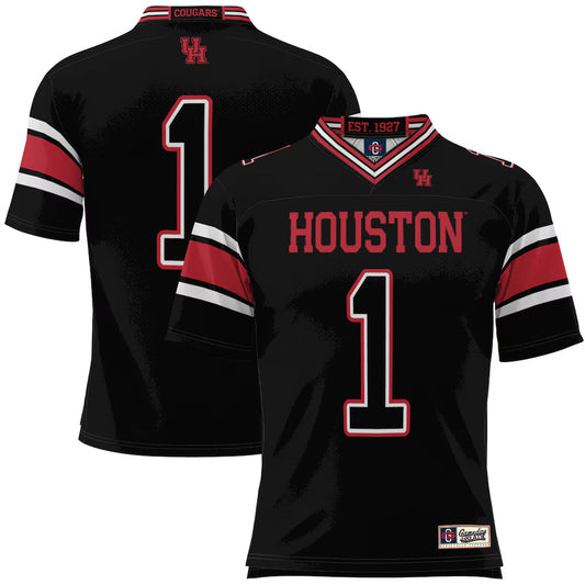 #1 Houston Cougars GameDay Greats Football Jersey - Black -