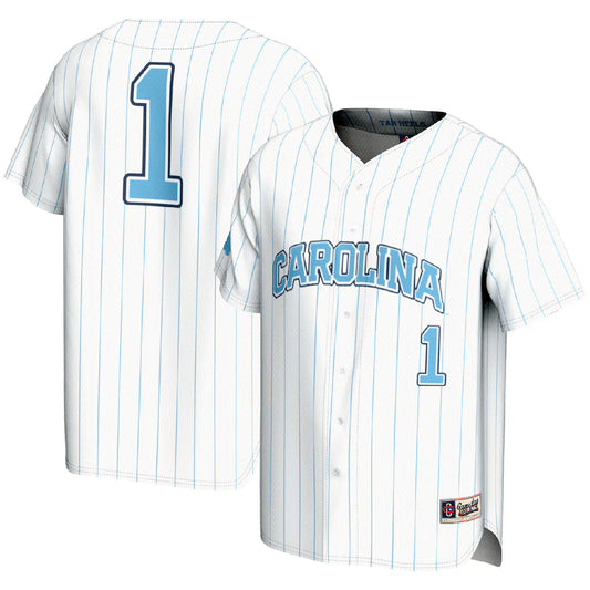#1 North Carolina Tar Heels GameDay Greats Lightweight Baseball Fashion Jersey - White -