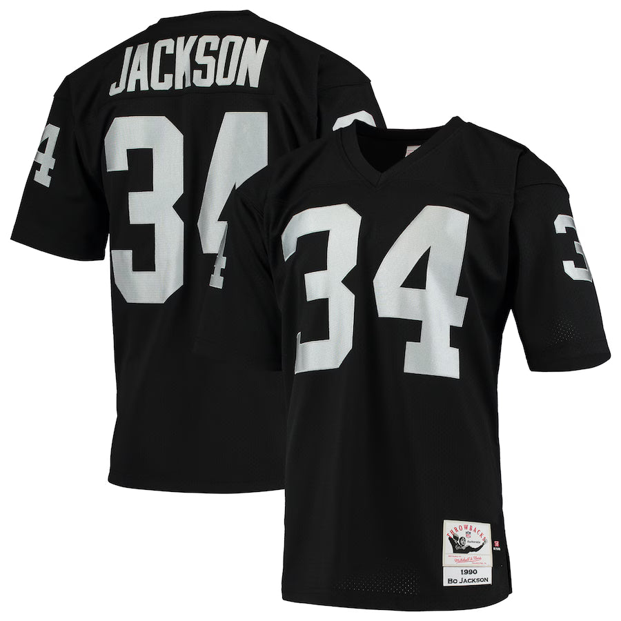 Bo Jackson Las Vegas Raiders 1990 Mitchell & Ness Authentic Throwback Retired Player Jersey - Black -