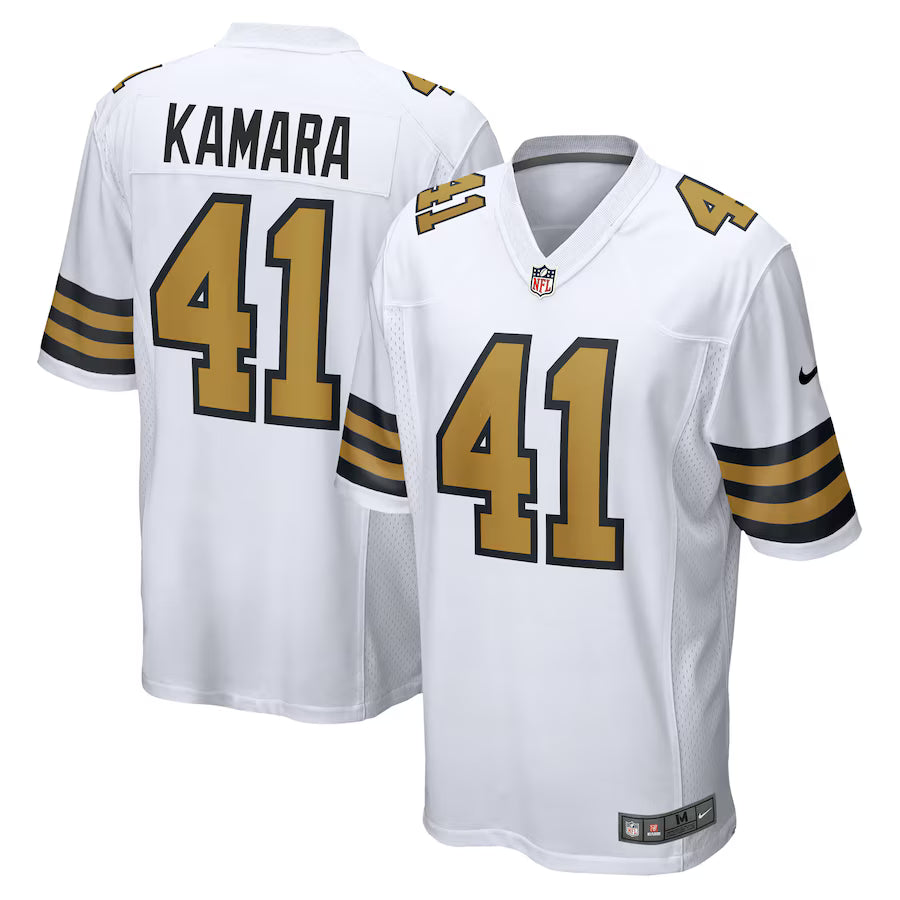 Alvin Kamara New Orleans Saints Alternate Game Jersey - White -