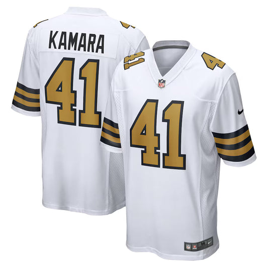 Alvin Kamara New Orleans Saints Alternate Game Jersey - White -