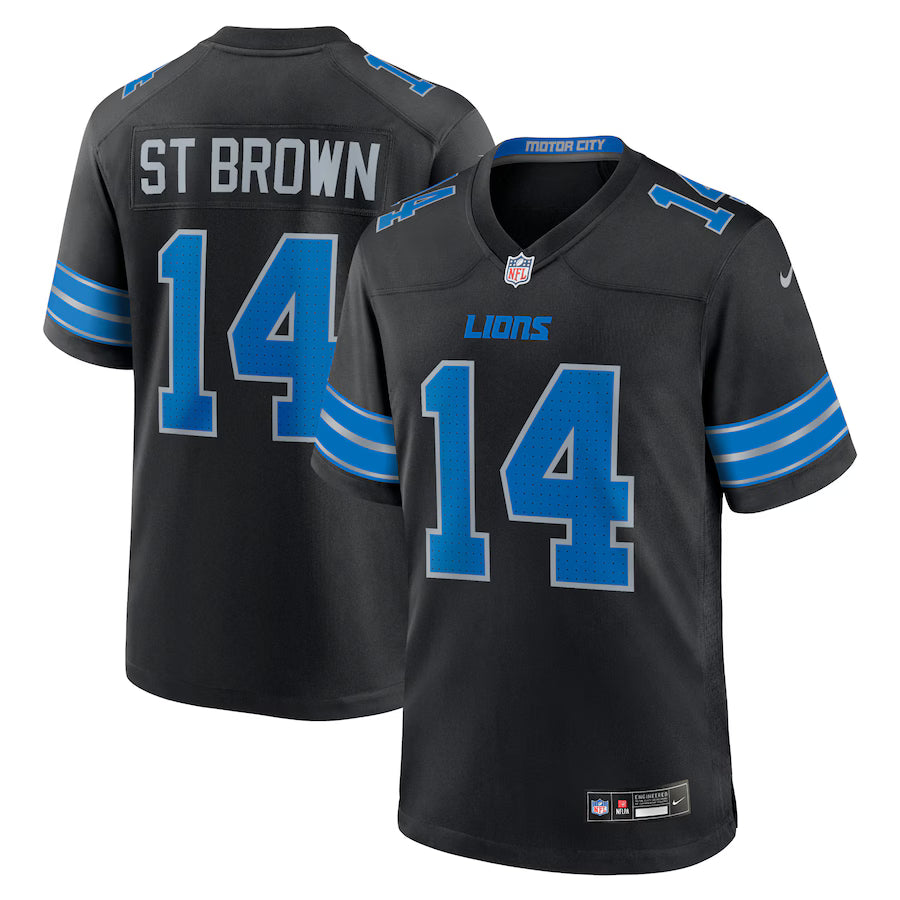 Amon-Ra St. Brown Detroit Lions 2nd Alternate Game Jersey - Black -