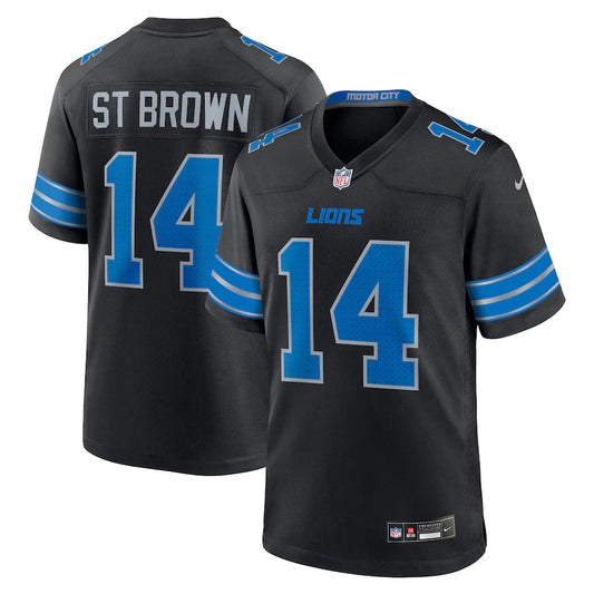 Amon-Ra St. Brown Detroit Lions 2nd Alternate Game Jersey - Black -