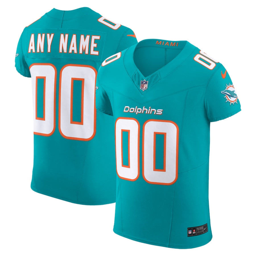 Miami Dolphins Vapor F.U.S.E. Elite Custom Jersey - Aqua -