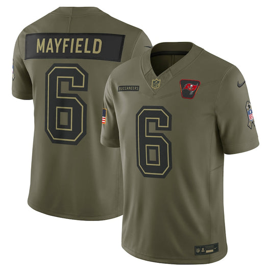 Baker Mayfield Tampa Bay Buccaneers 2025 Salute to Service Limited Jersey - Olive -