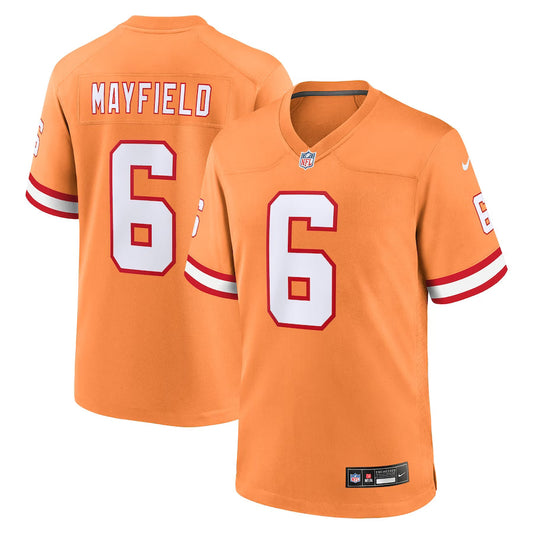 Baker Mayfield Tampa Bay Buccaneers Throwback Game Jersey - Orange -