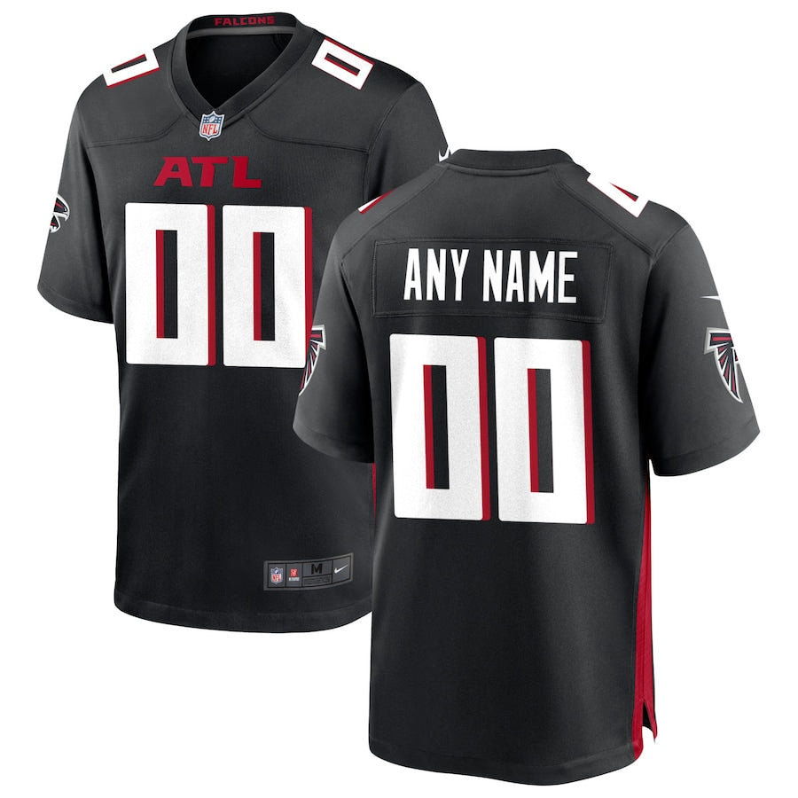 Atlanta Falcons Custom Game Jersey - Black -