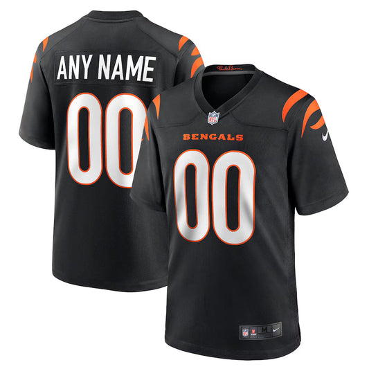 Cincinnati Bengals Game Custom Jersey - Black -