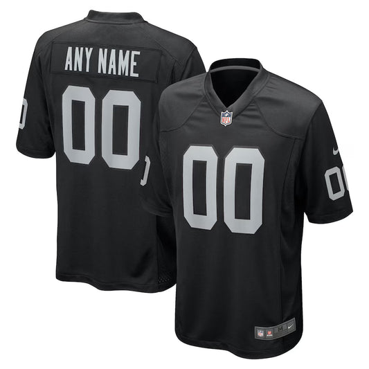 Las Vegas Raiders Custom Game Jersey - Black -