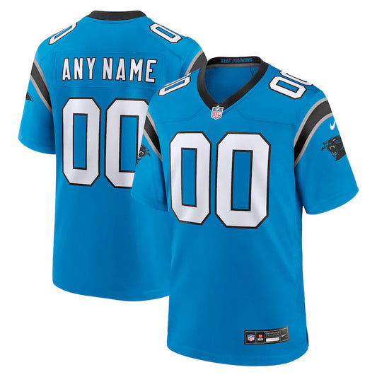 Carolina Panthers Alternate Custom Game Jersey - Blue -